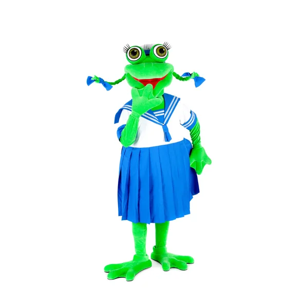 Aktor w kostium żaba — Zdjęcie stockowe
