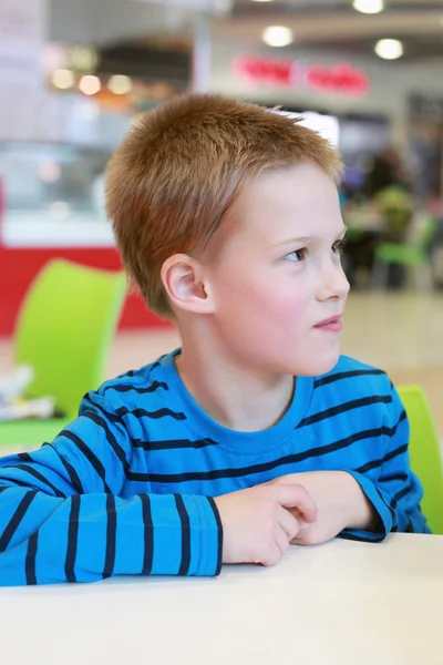 Boy in the cafe — Stock Photo, Image