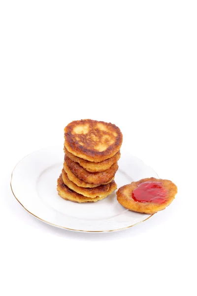 Pancakes with the jam — Stock Photo, Image