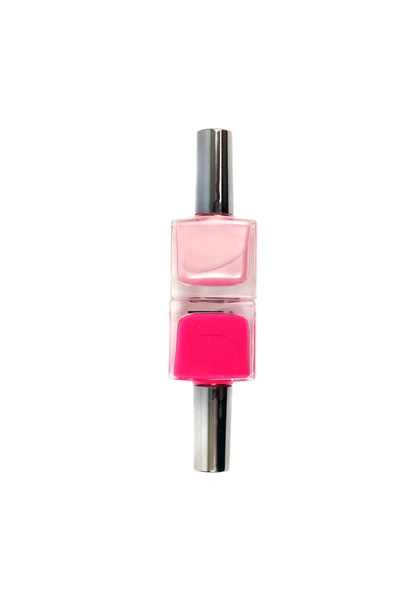 Bottles of the pink polish — Stock Photo, Image