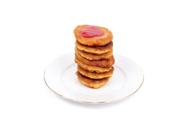 Pfannkuchen mit der Marmelade — Stockfoto