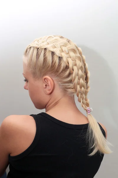 Blond plait — Stock Photo, Image