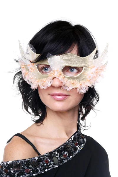 Signora in maschera — Foto Stock