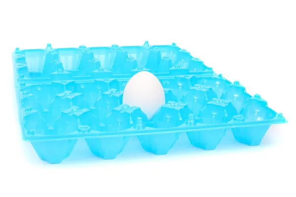 Ägg i behållare — Stockfoto