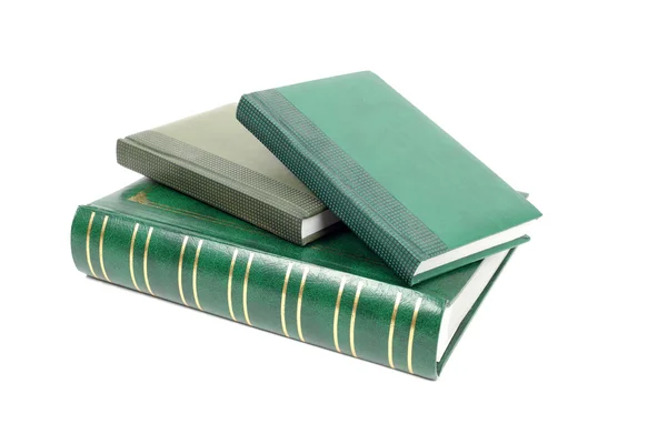 Green foliant books closeup — Stock Photo, Image