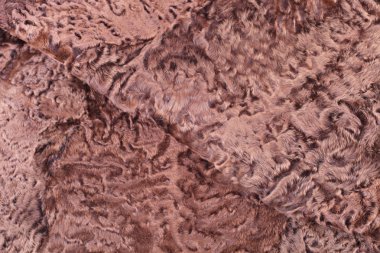 Astrahan kürklü kahverengi arka plan