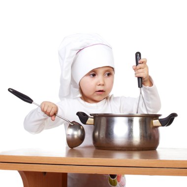 뭔가 요리 작은 아기