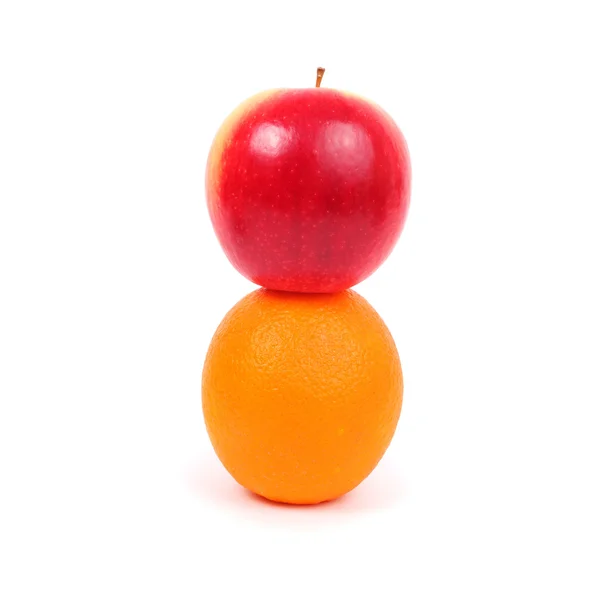 Яблучний і апельсиновий — стокове фото