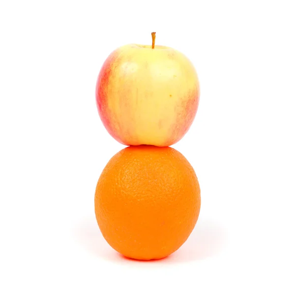 Manzana y naranja — Foto de Stock