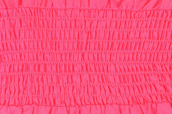 Pink goffer row textile — Stock Photo, Image