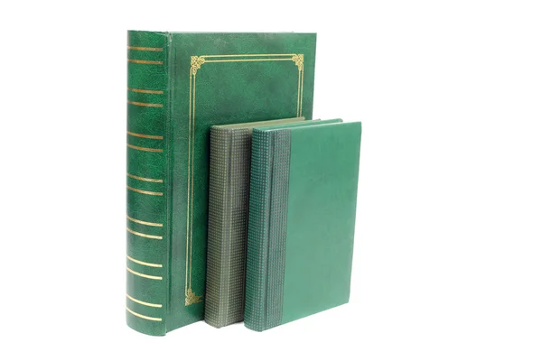 Zelené knihy — Stock fotografie