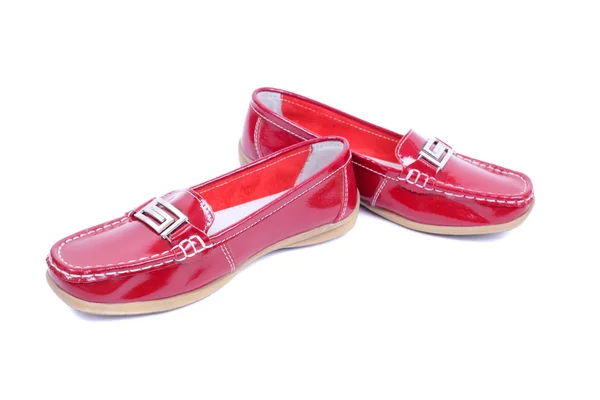 红色男式软皮鞋 — 图库照片