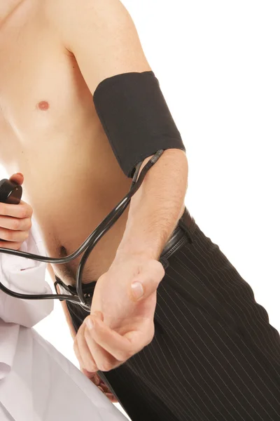 Measuring the blood pressure — Stock Photo, Image