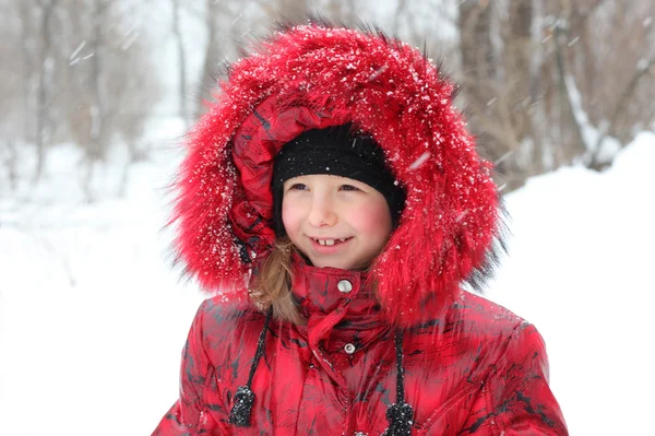 Zimní dívka — Stock fotografie