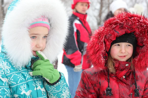 Bambini invernali — Foto Stock