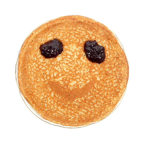 Pancake smile — Stock Photo, Image