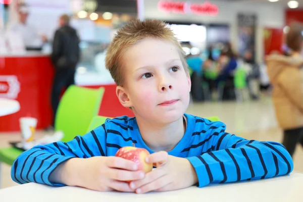 Boy in the cafe