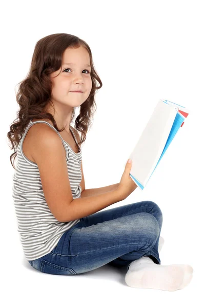 Menina leitura — Fotografia de Stock