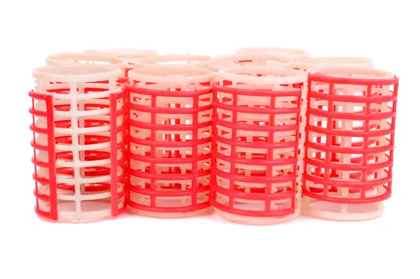 Red curlers — Stock Photo, Image