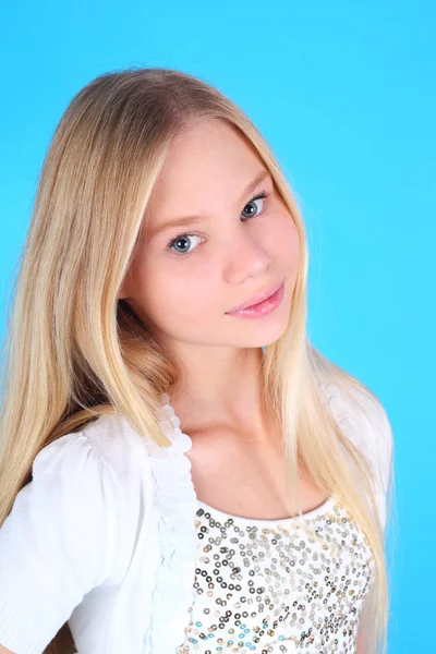 Beautiful blond girl — Stock Photo, Image