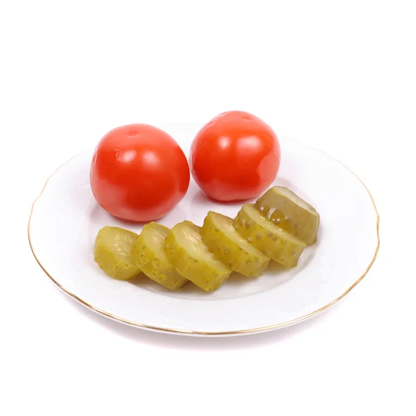 토마토와 오이 — 스톡 사진