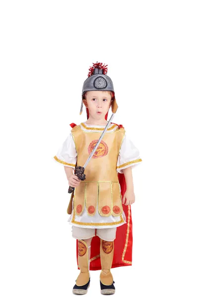 Handsome little legionary — Stock Photo, Image