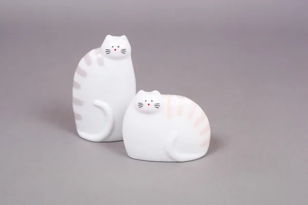 Salt and pepper cats — Stock Photo, Image