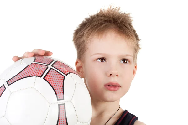 Pojke och bollen — Stockfoto