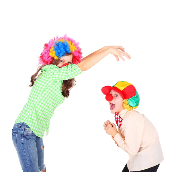 Kleine Clowns — Stockfoto