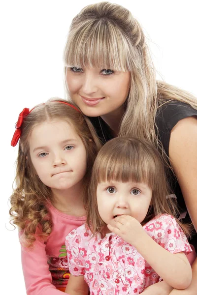 Mother with her cute little children — Stock Photo, Image