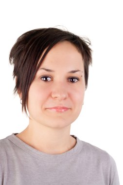 kaş piercing ile kız