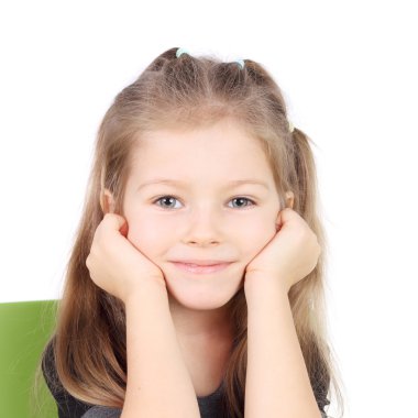 muy sonriente niña