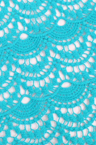 Open-work blue textile background — Stock Photo, Image