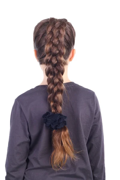 Kis lány frizurát — Stock Fotó