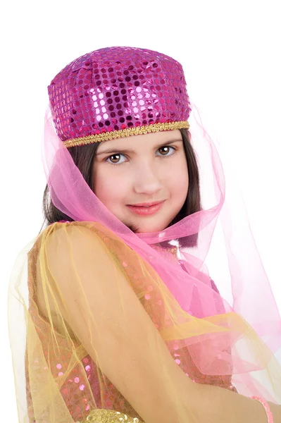 Girl in eastern beauty costume — Stock Photo, Image