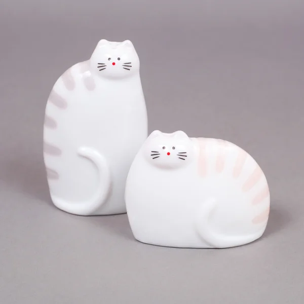 Salt and pepper cats — Stock Photo, Image