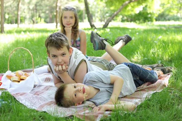 Pique-nique d'été enfants — Photo