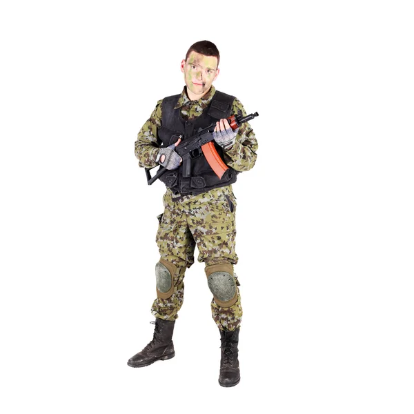 Soldier man in camouflage — Stock Photo, Image