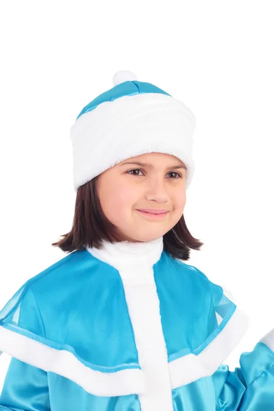 Ragazza in costume della fanciulla della neve — Foto Stock