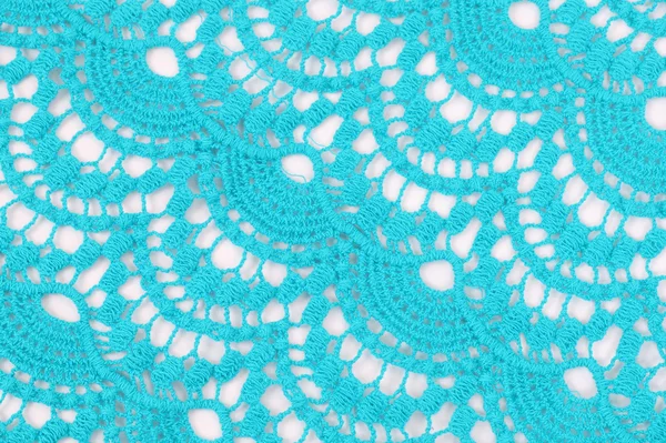 Open-work blue textile