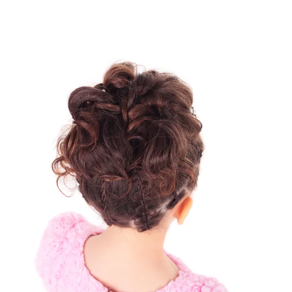 Menina penteado — Fotografia de Stock