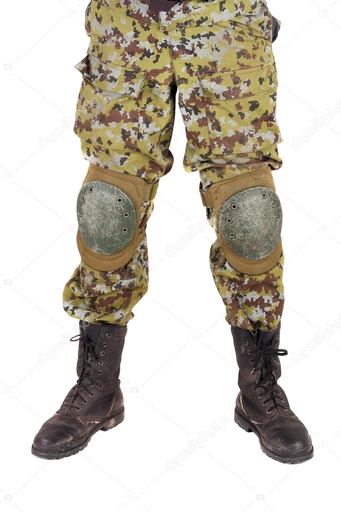 Soldier in camouflage