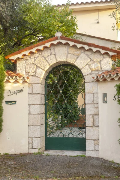 Entree Van Typische Villa Van Provence Frankrijk — Stockfoto