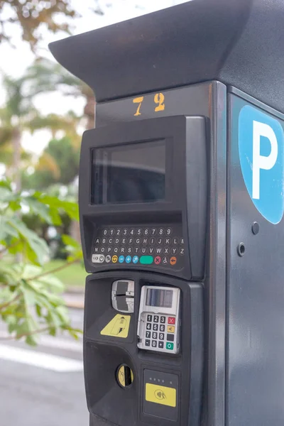 Parkeerautomaat Een Stad — Stockfoto