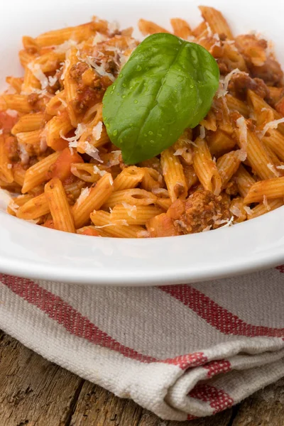 Rigatoni Pasta Tomato Sauce — Stock Photo, Image