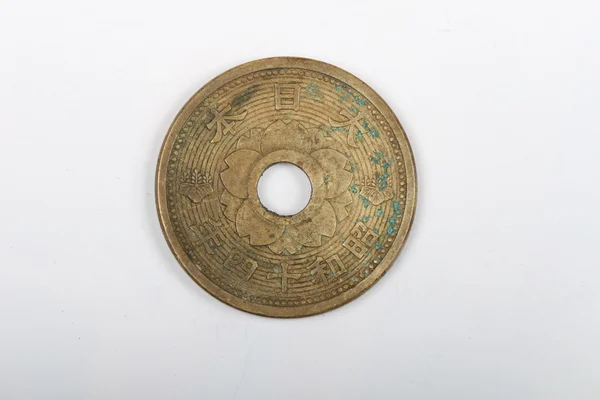 Старая маньчжурская монета — стоковое фото