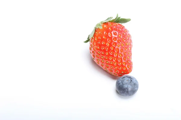 Blue berry and strawberry — Stock Photo, Image