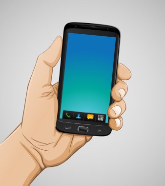 Akıllı telefon tutarak