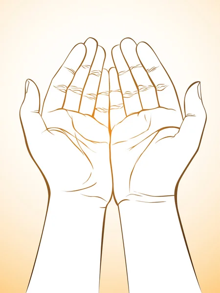 Händchenhalten — Stockvektor