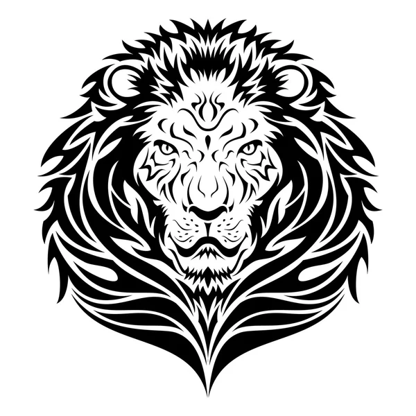 Emblème de tête de lion — Image vectorielle